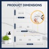 YASONIC 2-Pack Shower Caddy Adhesive Replacement - Transparent Waterproof Strips