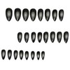 Advanced purple gradient style,Short almond-shaped nails,12 sizes - 24 nail