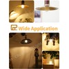 CRLight 6W Dimmable Edison E26 LED Globe Bulb G16.5 2700K,