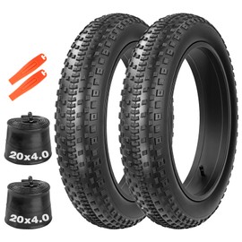 WEEROCK 2 Pack 20 x 4.0 Inch E Bike Fat Tire Tube, 20" Snow Bicycle Tires