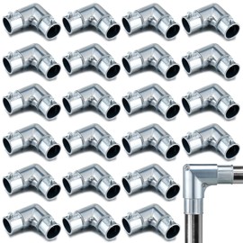 Gisafai 10 Pcs EMT Conduit Fittings Inside Corner Pull Elbow, EMT to EMT 90 Degree Capped Corner Coupling, Combo Head Set Screw, Zinc Die Cast, Silver (3/4 Inch)