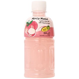 Mogu Juice with Nata De Coco, Lychee, 10.82-Ounce (Pack of 24)