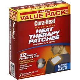 Cura-Heat Heat Therapy Patches, Air Activated, Neck Shoulder & Back, 42 Pack