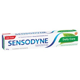 Sensodyne Toothpaste, Daily Care for Sensitive Teeth, 110g