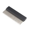 ZDE 9pcs 2x20 40 Pin Stacking Female Header 0.1 Inch