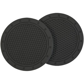 Ram® Universal Car Cup Holder Coasters, Anti-Grip Cup Holders for Car Truck SUV, Pack of 2