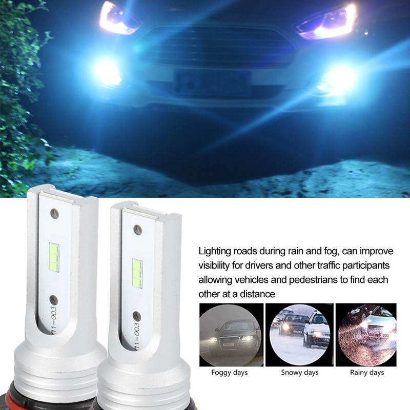 2pcs 9005 HB3 72W 8000K Ice Blue LED Car Lamp
