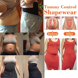 ACPLK Womens Waist Trainer Corset Shapewear Tummy Control Waist Cincher Slim Body Shaper Postpartum Recovery Belt Black