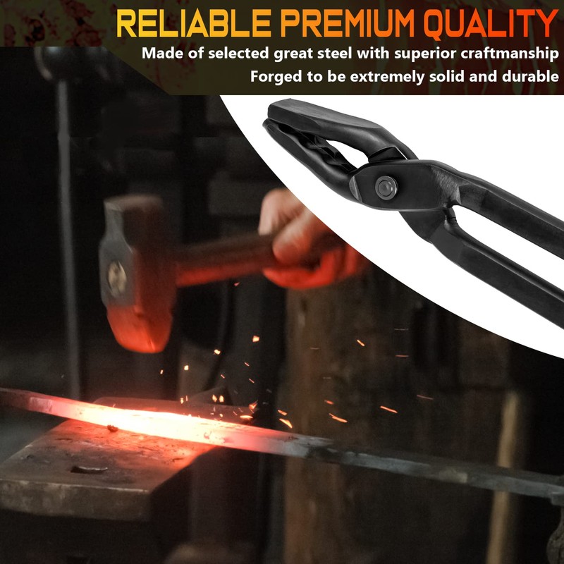 Blacksmith Wolf Jaw Tongs Essential Blacksmithing Utensils Forge Tong for