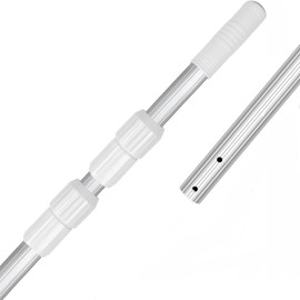longsuda Pool Pole- Professional 12-Foot Telescopic Pool Cleaning Rod,Pool Rod Adjustable Telescopic Rod, Used for Cleaning Nets, Brushes, Vacuum Heads