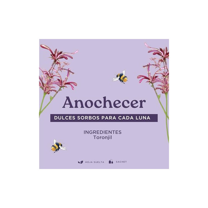 Flor Paz Orgánico Toronjil Anochecer Infusión Relajante Dormir Cafeína Hoja
