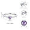 SOLOLIKE Birthstone Rings for Women: S925 Sterling Silver Stacking Birthstones
