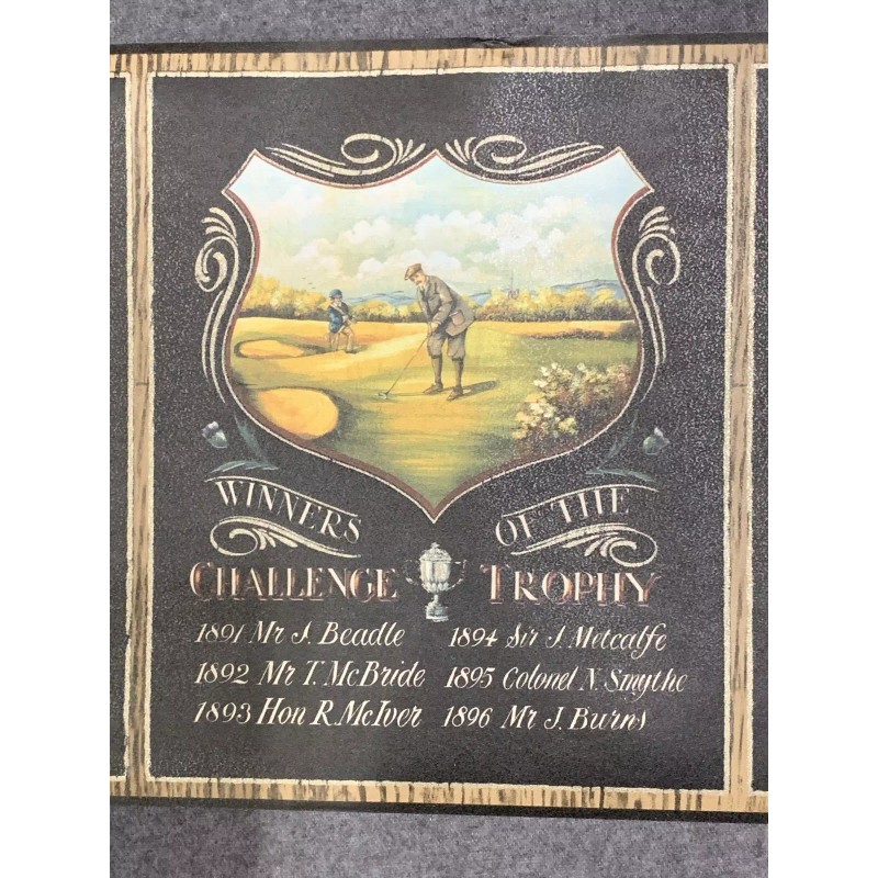 Sunworthy GOLF COURSES TOURNAMENTS GOLFING EQUIPMENT AND WINNERS WALLPAPER BORDER