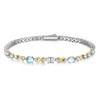 FANCIME Silver Tennis Bracelet for Women, 925 Sterling Silver Infinity