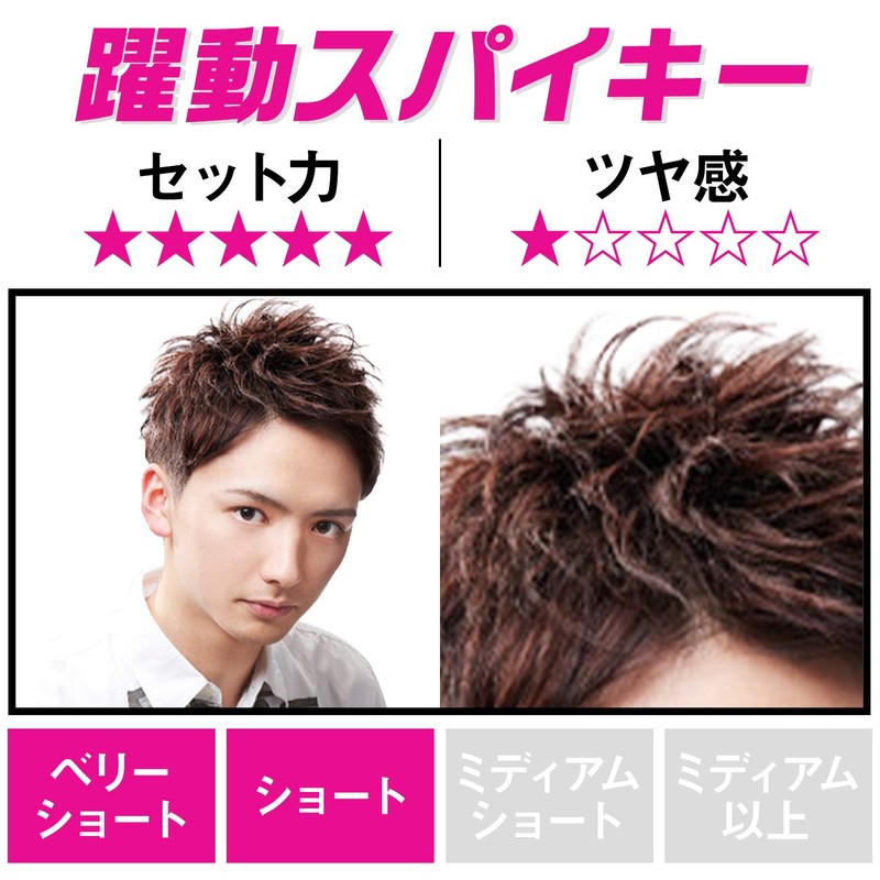 Gatsby Moving Rubber Spiky Edge Hair Wax, Pink Spiky Edge