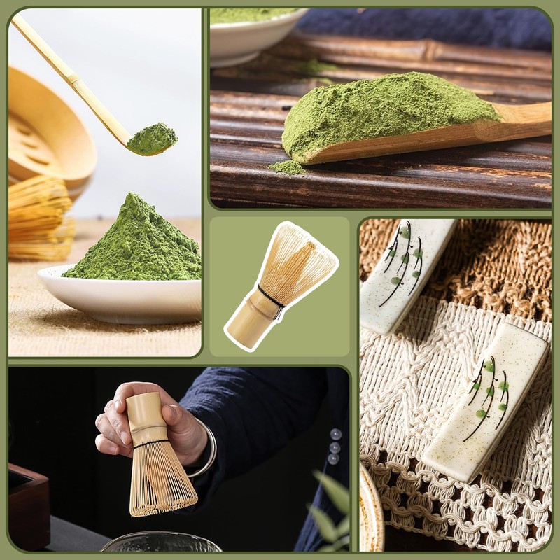 CAMATET 6 Pcs Matcha Whisk Set, Japanese Ceremonial Matcha Making