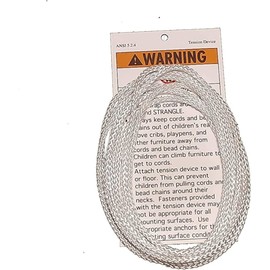 D30 CORD LOOPS fits all brands.....Hunter Douglas, Levolor, Kirsch, Graber, Bali, USED on most cellular and pleated shades (2.7 mm) (White, 5 Ft Drop)