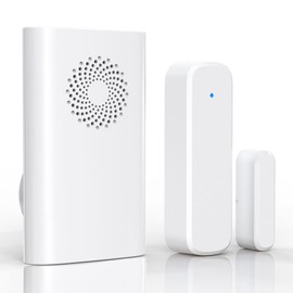 Wireless Door Sensor Chime, Door Open Alarm When Entry Business/Office/Store (500ft Range 51 Ringer Adjustable Volume) Home Alert Bell for Kid/Toddler Safety