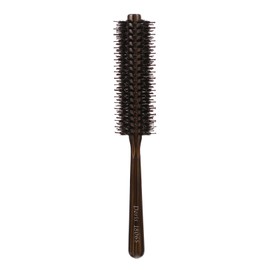 Healvian Round Hair Brush Handle Boar Bristle Styling Comb for Curling and Scalp Massage Small Detangling Hairdressing Tool for Men and Women