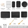 CHEFMADE Bakeware Set, 11-Piece Nonstick Kitchen Baking Set Carbon Steel