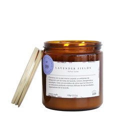 CENTRAL 220  Vela Lavender Fields  Lavanda fresca, romero, eucalipto y bergamota  Aromaterapia Calma  350g  Duracin 60-70 Horas                       