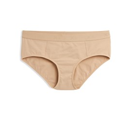 TomboyX Hipster, Super Soft Cotton Underwear, All Day Comfort -5X-Large/Chai
