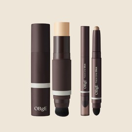 OBGE Objet Natural Cover Foundation + Face Line Shading Stick 2-Piece Set SPF50+ PA++++ / 오브제 내추럴 커버 파운데이션+페이스 라인 쉐딩 스틱 2종 세트 SPF50+ PA++++