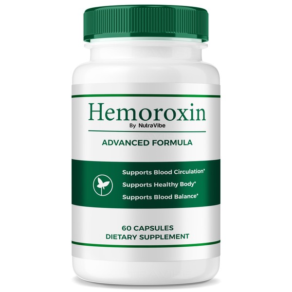 NutraVibe Hemoroxin – Natural Circulation & Comfort Support Formula for