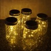 5 Pack inserto tapas de Mason Jar, luces 10 LED