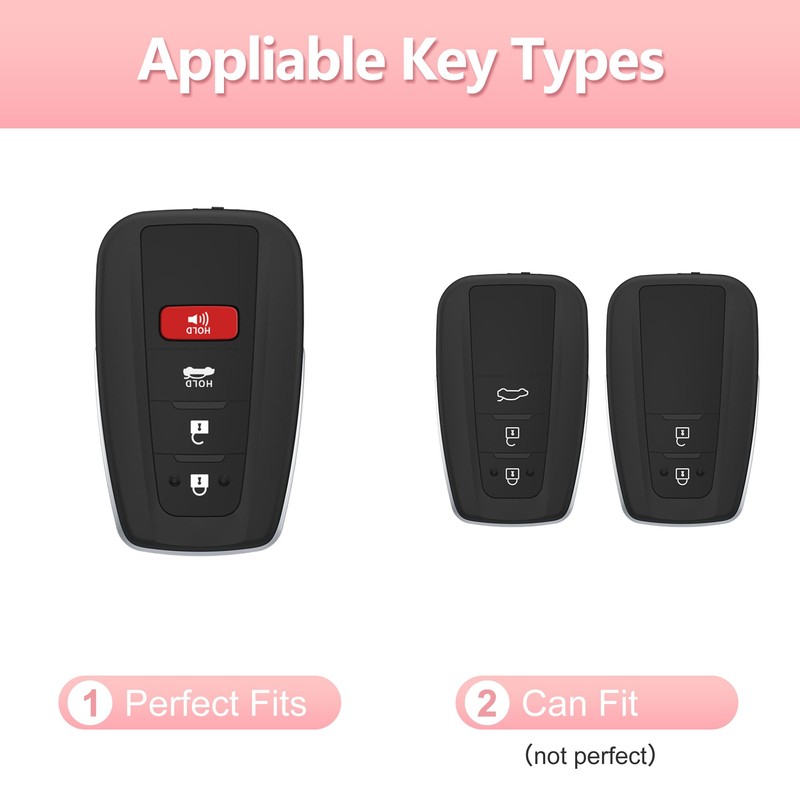 Riasot Print Key Fob Cover for Highlander RAV4 Camry Avalon
