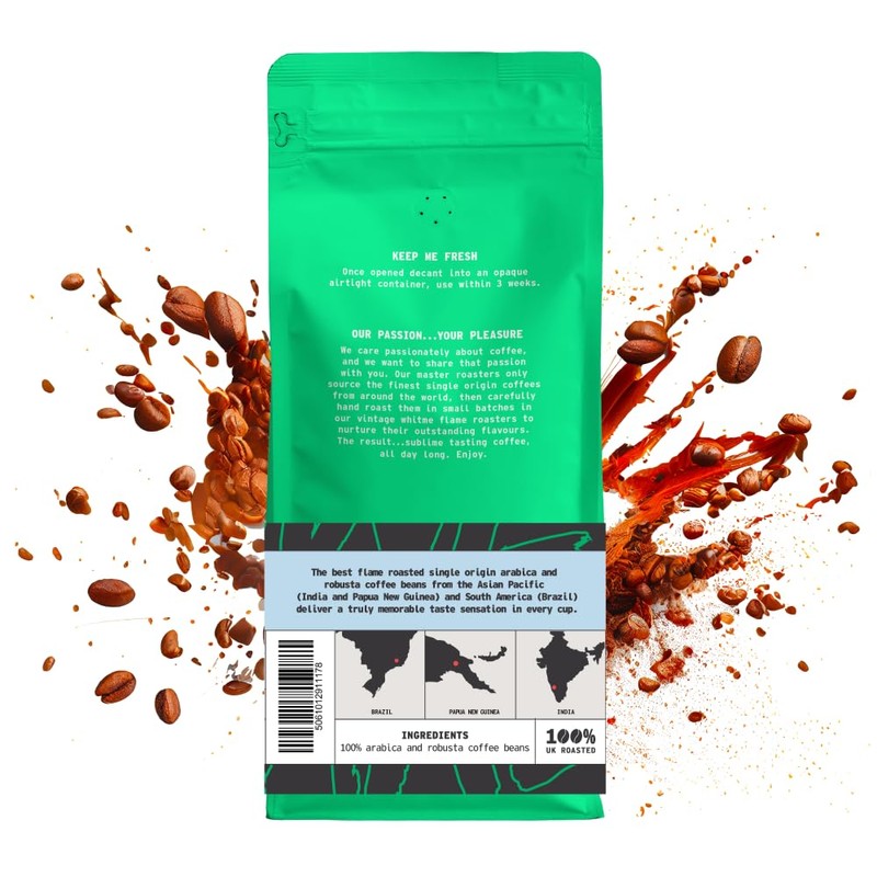 Coffee Ground, 1kg Bag Mellow Mornings Blend Espresso Ground Coffee,
