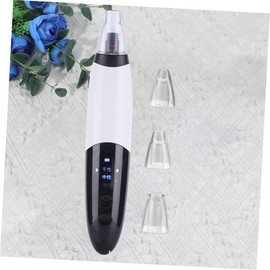 Healeved 1pc Electric Blackhead Removal Device Adjustable Levels Facial Cleaning Tool for Home Use for Deep Pore Cleansing Safe Skin Care Instrument White Black