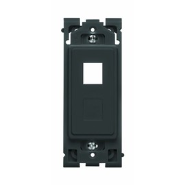 Leviton RE640-OB Renu QuickPort 2-Port Insert with Blank Adapter, Onyx Black