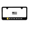 Pac Man License Plate Frame | Black Metal | Retro Anime Game Nostalgic Classic