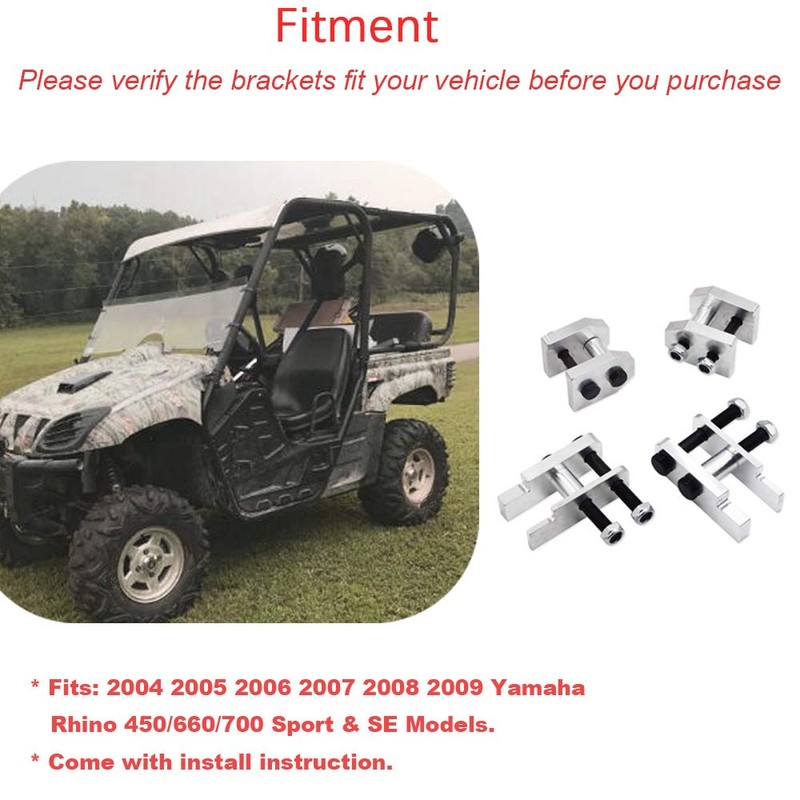 Wsays 2" Full Lift Kit Compatible with Yamaha Rhino 450