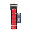 Sankyo Corporation DT-PB-RE Double Pin Buckle Belt, Red