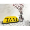 ABUKALIXIN USB Rechargeable LED Car TAXI Sign Top Light Yellow