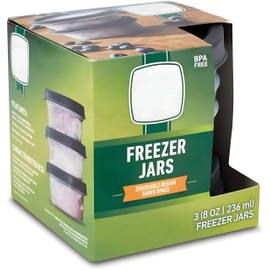 Bexter Pack of 3 Freezer Jars 8 oz (Half Pint 3pk)