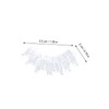 Baluue 12pairs White Faux Eyelashes of Lightweight Makeup Lashes for
