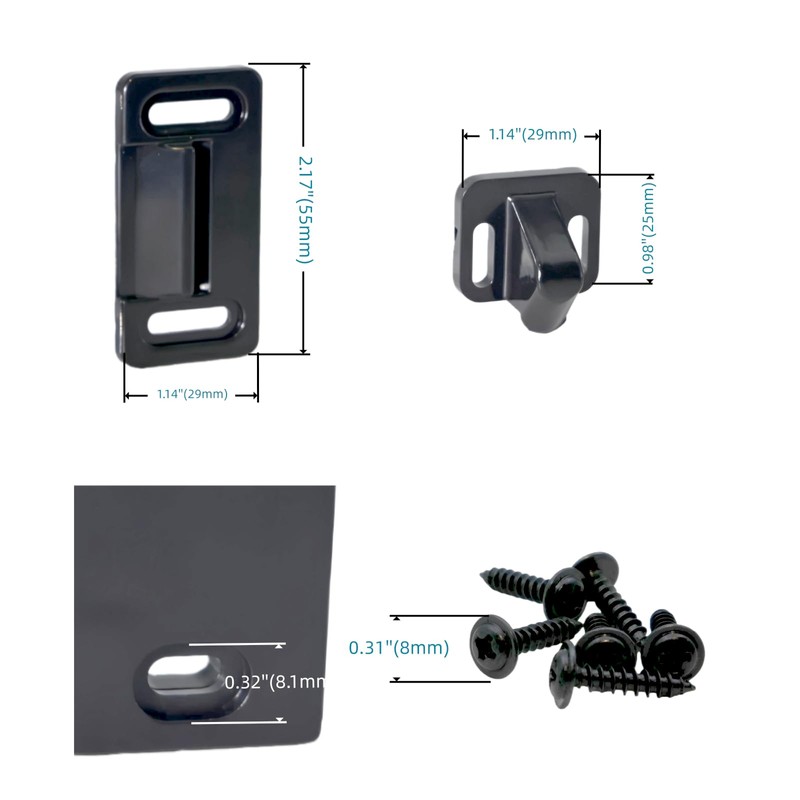 Ycsxcs 2-Pack RV Screen Door Latch with Handle (Right Hand),