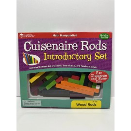 Learning Resources Cuisenaire Wooden Rod Math Manipulative Blocks with Box Homeschool STEM