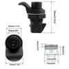 HOWDIA 1Pcs Push Button Lock Glove Box Latch, Tool Box