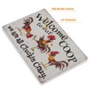 Welcome to Our Clucking Chicken Home Decor Wall Art Sign,