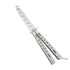 StoneDam Butterfly Comb, Butterfly Training Tool,Trainer Practice Tool Steel Metal Folding Unsharpened Butterfly Comb for Practicing Flipping Tricks (Rustic)