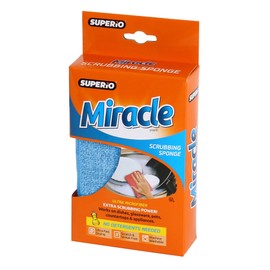 Superio Ultra Micro Fiber Miracle Scrubbing Sponge 1 Pack (Blue)