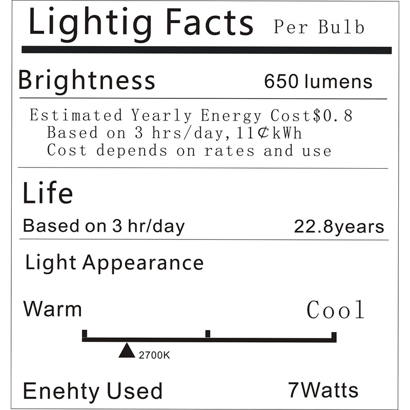 Vgogfly Dusk to Dawn Light Bulb Warm White