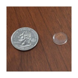 Rubber Bumper Pads for Glass Table Top, Desk, Cabinets, Drawers, Furniture - Transparent Clear Cylindrical Protective Bumpers with Self Adhesive - 12.5x1.5mm (10 ea. Per Bag)