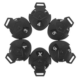 DOITOOL 6 Pack Rotating Golf Head Cover Number Tags, Rotating Labels