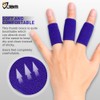 JBM Finger Sleeves 5Pack Sport Finger Brace Protector Compression Sleeve