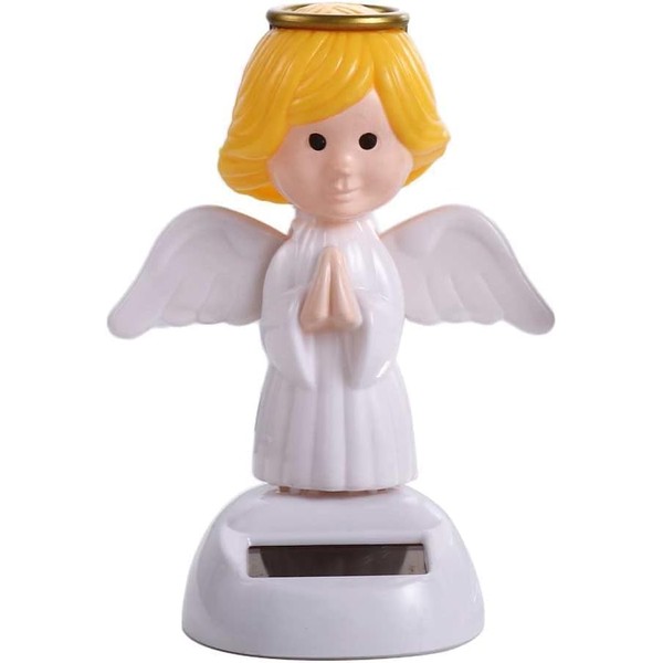 White Solar Powered Dancing,Angel Solar Dancing Figures,Solar Powered Shaking Hand,for